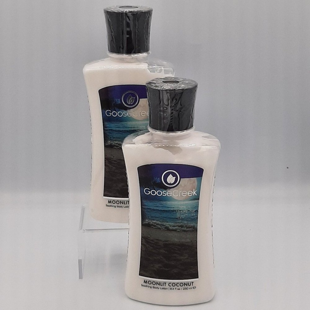 2 Goose Creek Hydrating Body Lotion Moonlit Coconut 8.4 fl.oz. Sealed